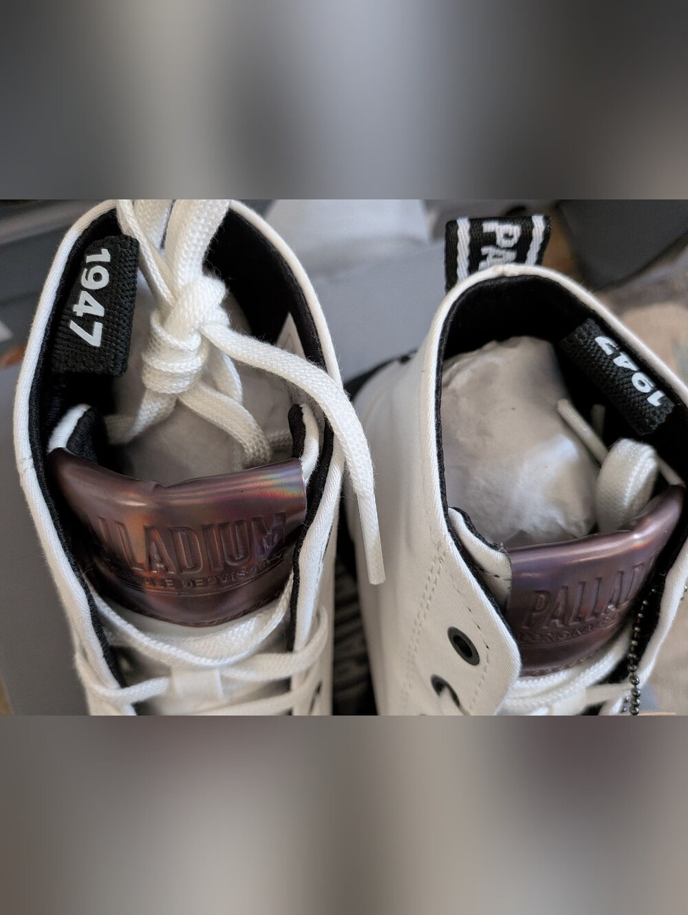 Revolt Hi TX Star White Platform Shoes Women's New By Palladium Various Sizes - Picture 7 of 11